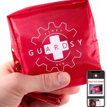 Guardsy Mini First Aid Kit | Compact Small Medical Emergency Survival Kit perfect for Car, Travel, Hiking, Camping, Outdoor, Cycling, Running, Home, Vehicle, Sports. With Digital First Aid Guide app