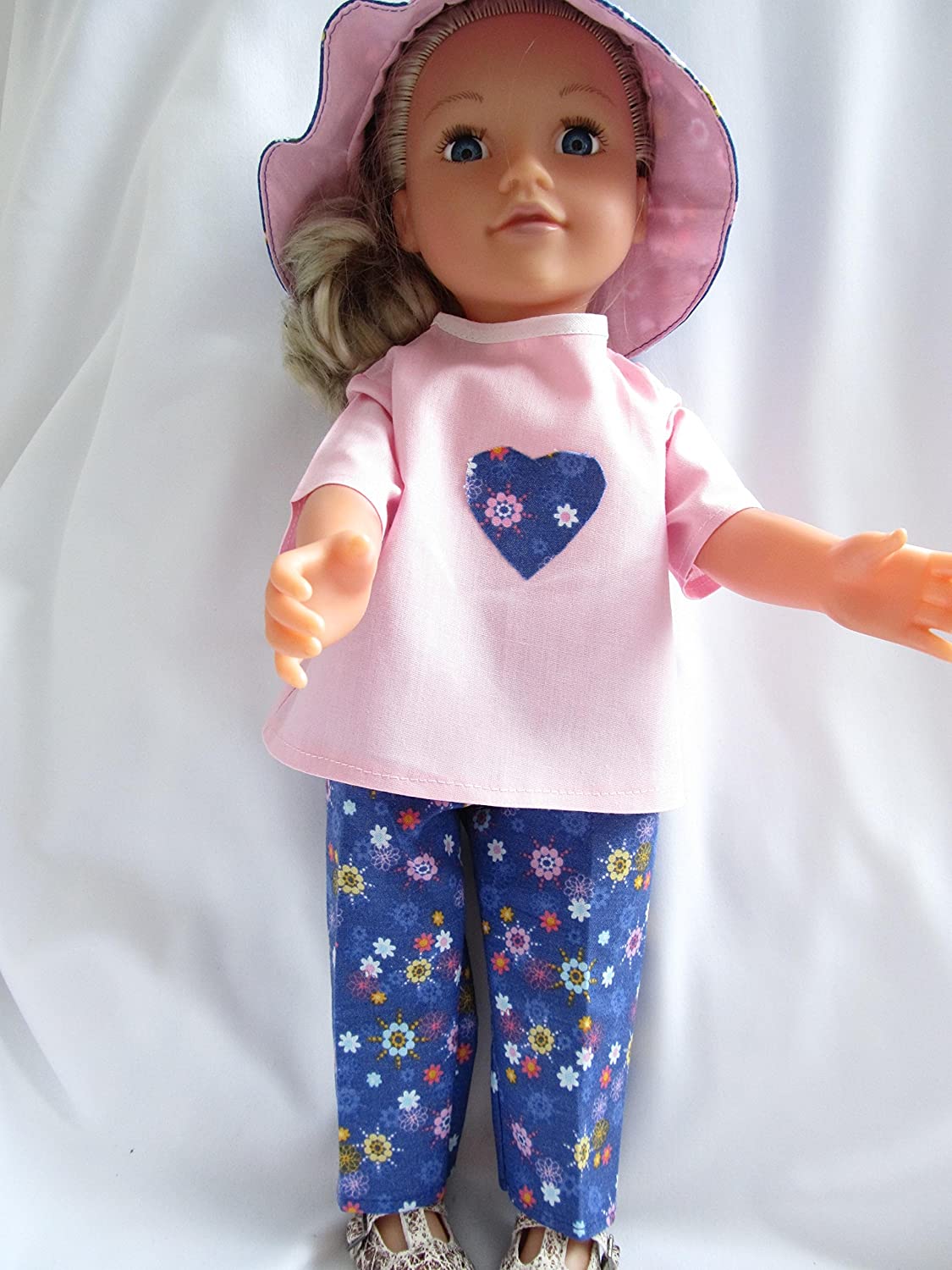 Dollies Boutique Pink/purple outfit with hat and shoes to fit