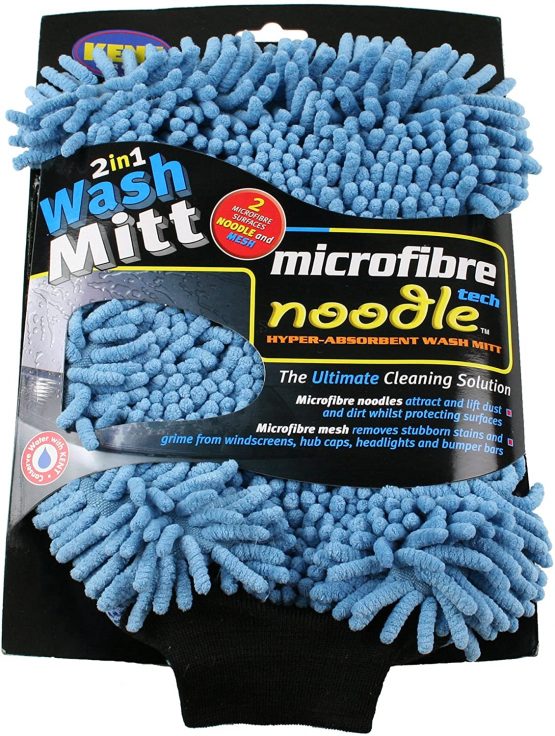 Kent Car Care GKEQ2429 Microfibre Noodle Wash Mitt Colours May Vary, Wholeskin - Image 3