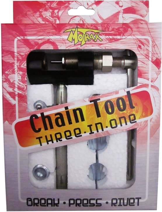 MOTRAX Motorcycle Chain Breaker and Riveter/Riveting Tool/For 420-532 chains-Complete Kit