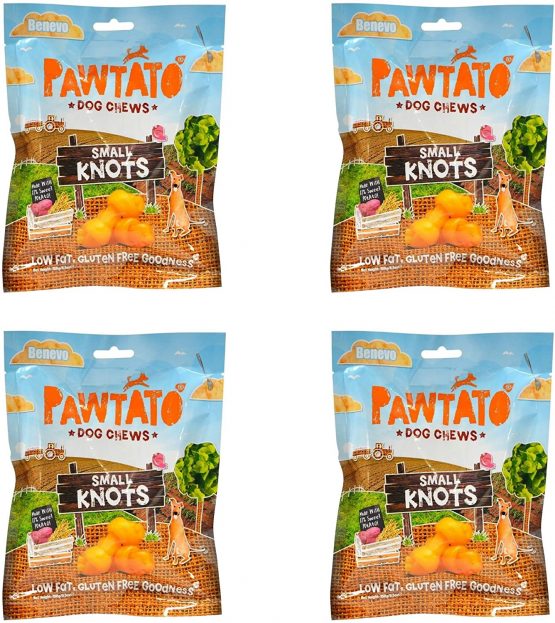 Benevo Pawtato Small Knots Dog Chews, 150g - 4 Pack