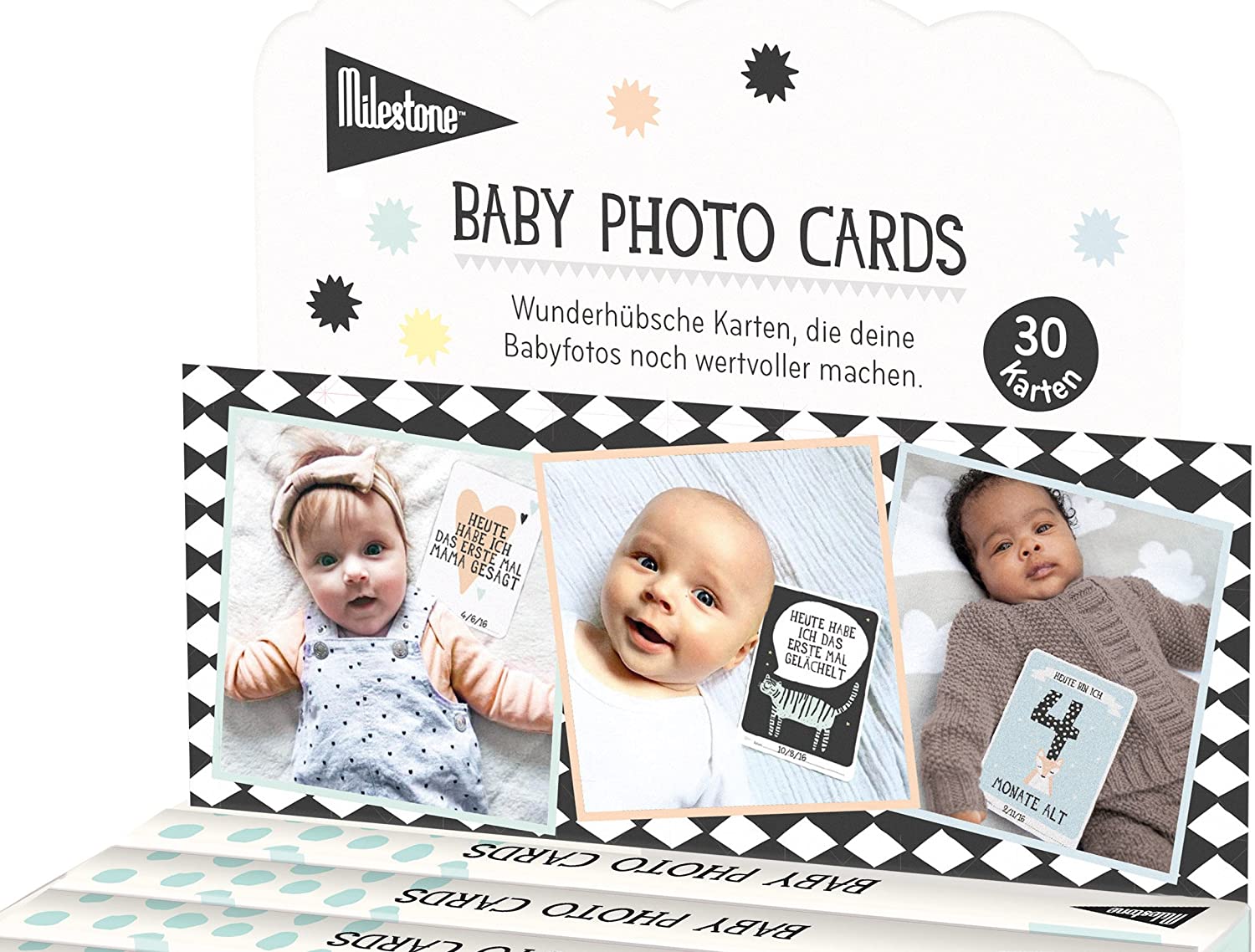 Milestone cards in different designs, Over the moon, 15 x 21 cm - Image 3