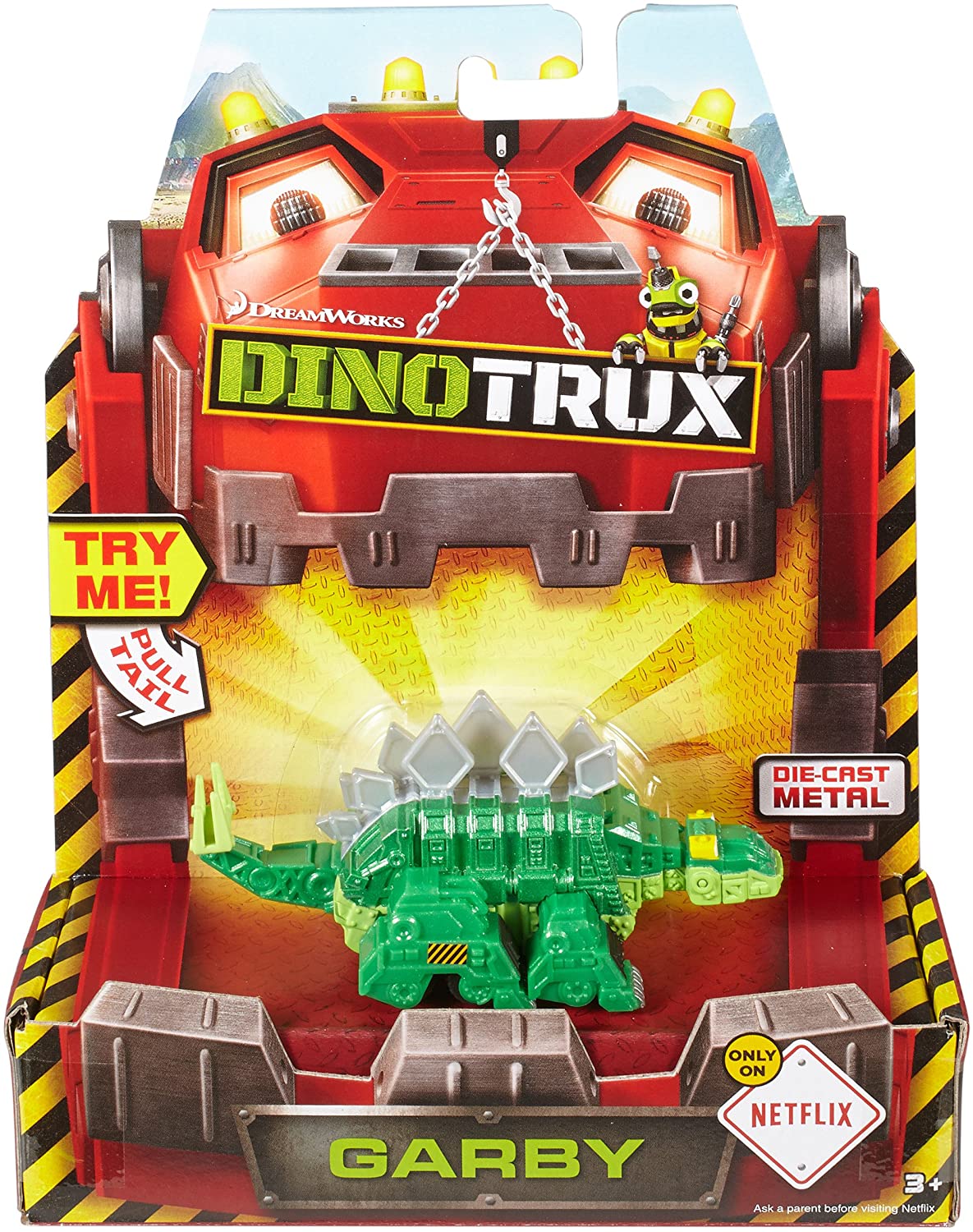 Dinotrux Diecast Garby Vehicle, Green - Image 2