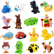 Nunki Toy Wind Up Toy,16 Pack Assorted Clockwork Toy Set(Contents and Color May Vary), Wind Up Animal Party Favors Toy Great Gift for Boys Girls Kids Toddlers