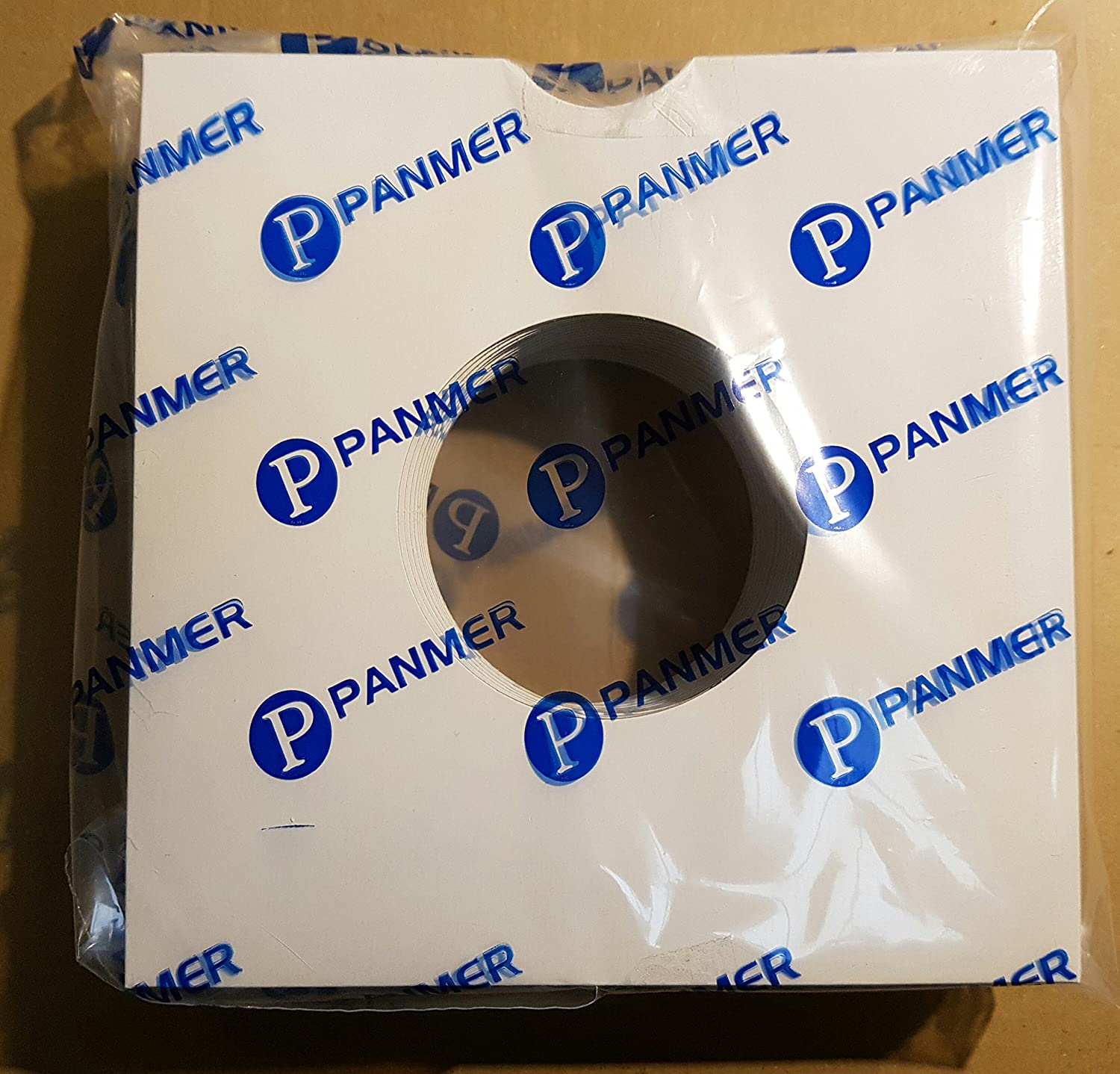 Pack of 25 - 7" White Card Record Sleeves / Masterbags, 18cm