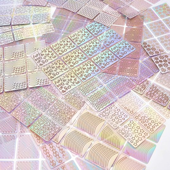 288 Pieces Nail Vinyl Stencils Nail Art Decoration Stickers Set Nail Art Design Stickers Tips Decals, 24 Sheets - Image 4
