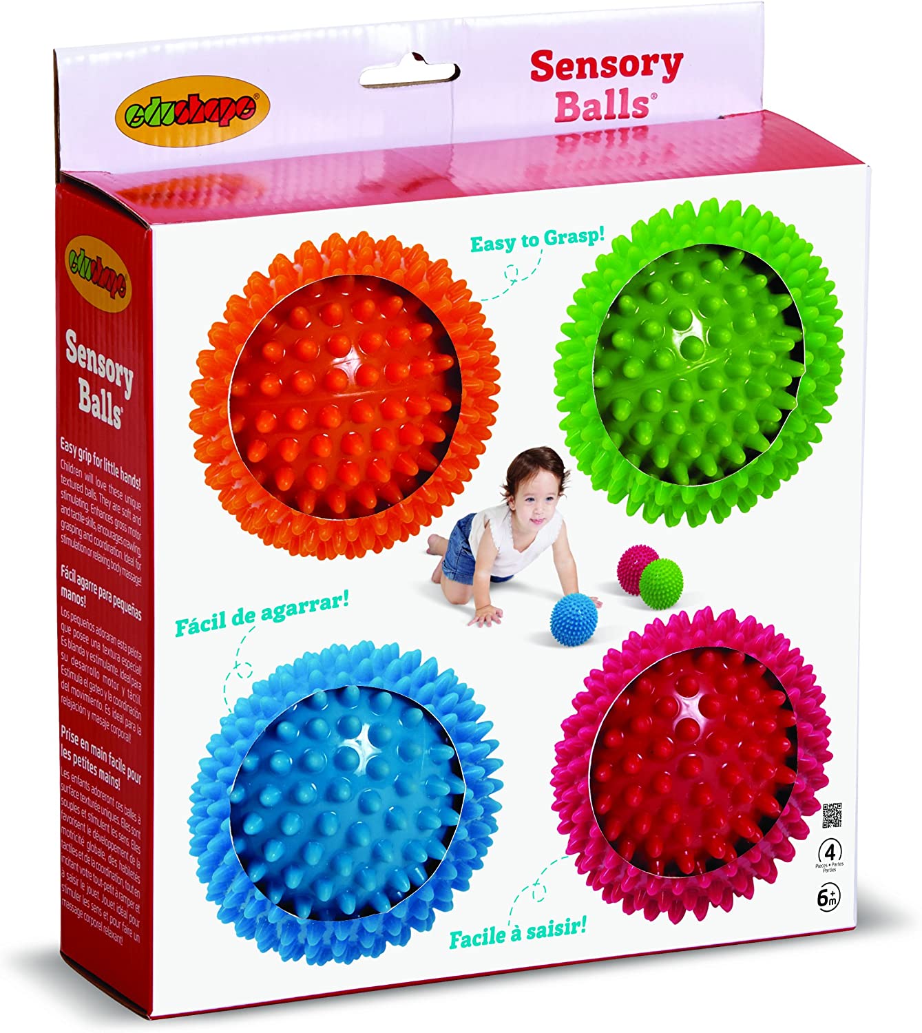 Edushape Sensory Balls Boho Chic - 10cm, Earth Tones