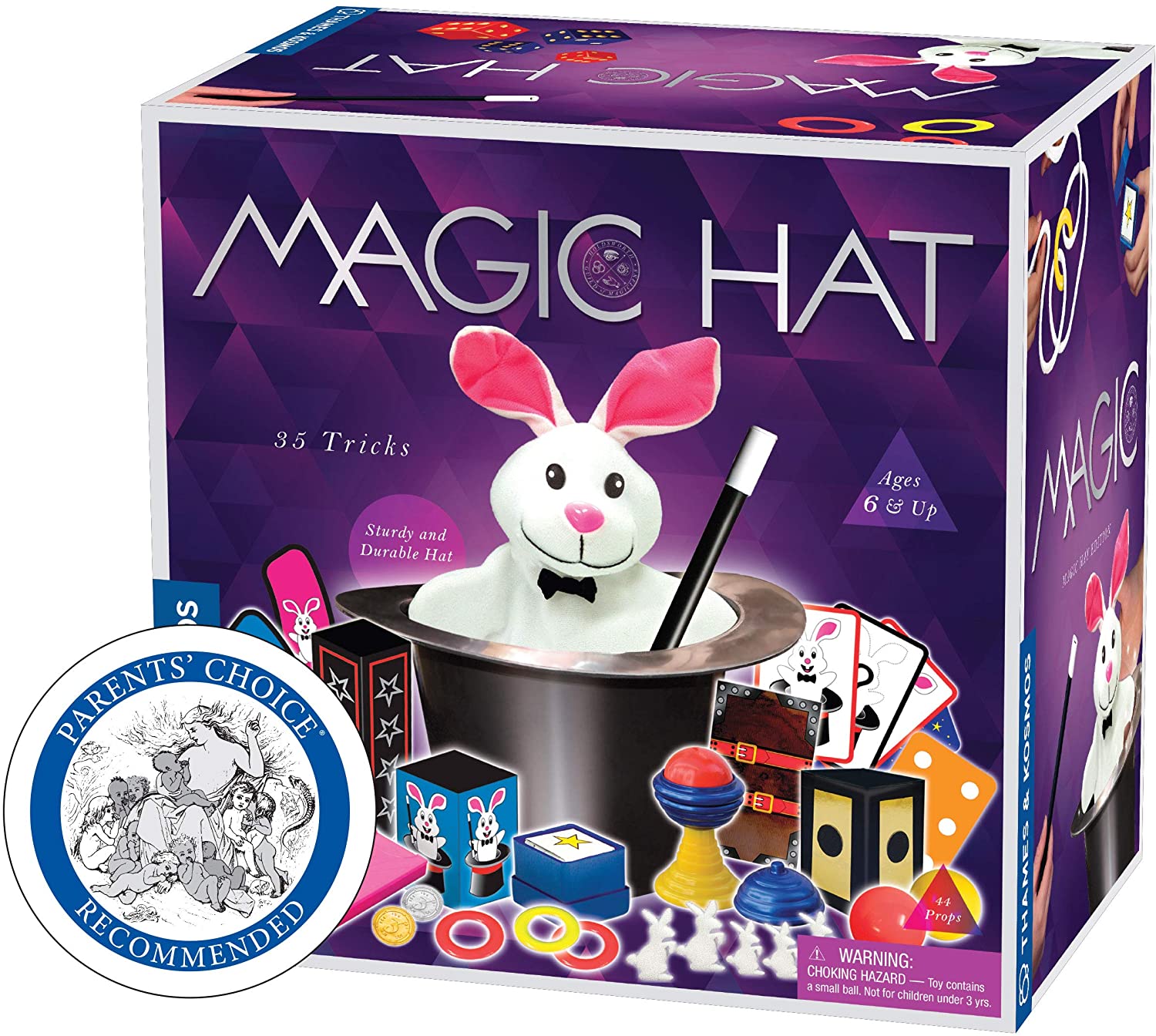 Thames and Kosmos 680282 Magic Hat, 40 Magic Props Inside, Learn and Perform for Your Friends and Family Ages 6+