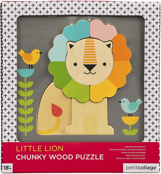 Petit Collage Little Lion Chunky Wood Puzzle PTC317 - Image 4