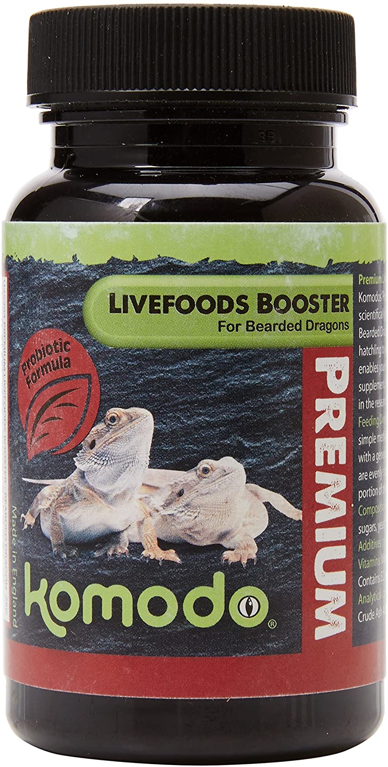 Komodo Premium Live Foods Booster for Bearded Dragons 75 g (Packaging May Vary), 75 g (Pack of 1)