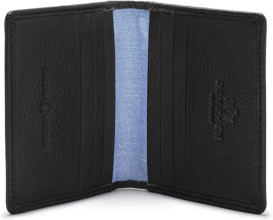 Hoxton Two Fold Leather Credit Card Holder by Gryphen - Image 3