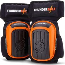 Knee Pads for Work by Thunderbolt with Heavy Duty Gel Cushion Perfect for Construction, Flooring and Gardening with Adjustable Non-Slip Straps