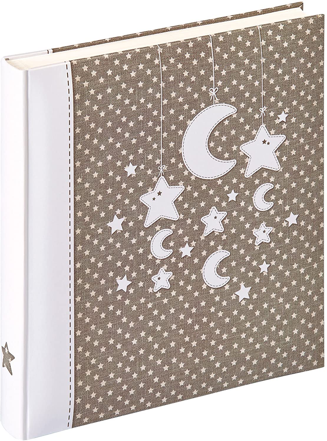 Walther Board, Brown, Stars and Moon Design UK 208 Photo Album 28 x 4.5 x 31 cm, 28.0x4.5x31.0 cm