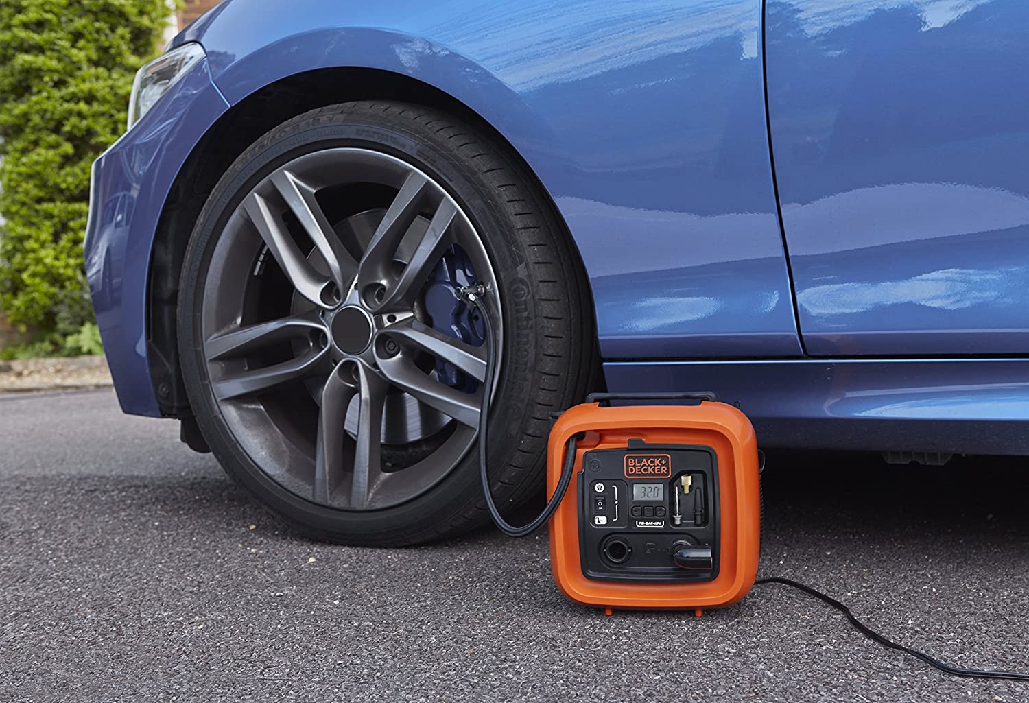 BLACK+DECKER Cordless High Pressure Inflator 12V DC Volume Orange ASI400-XJ, 3151 Jahre vor Ort Garantie - Image 3