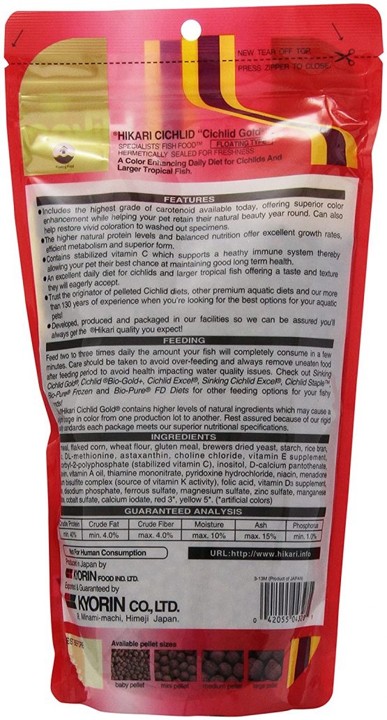 Hikari Cichlid Gold, Medium, 250 g - Image 2