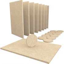 Furniture Felt Pads - 20 Piece Furniture Pads, 8 Large15x11cm Felt Pads & 12 Large 38mm (1½ inch) Chair Leg Floor Protectors. Cut to Size Floor Protector Pads