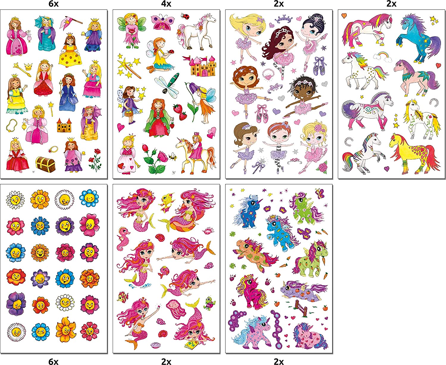 AVERY Zweckform 436 Sticker Set Children Made in Germany (Sticker Girls, Children's Stickers, Ballerina, Princess, Horses - Image 2