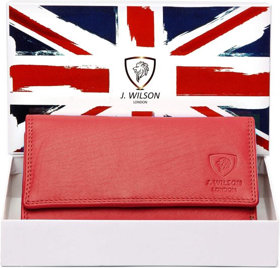 Ladies Rfid Protection Real Leather Purse Card Women Wallet Zip Coin Pocket - Image 2