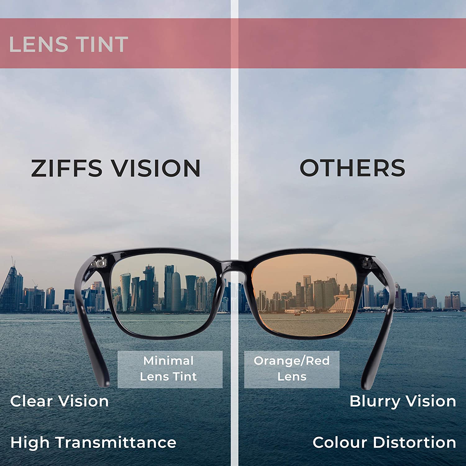 Ziffs Vision® Blue Light Blocking Glasses, Gaming Glasses, Premium Magnetic case & Accessories - Image 4