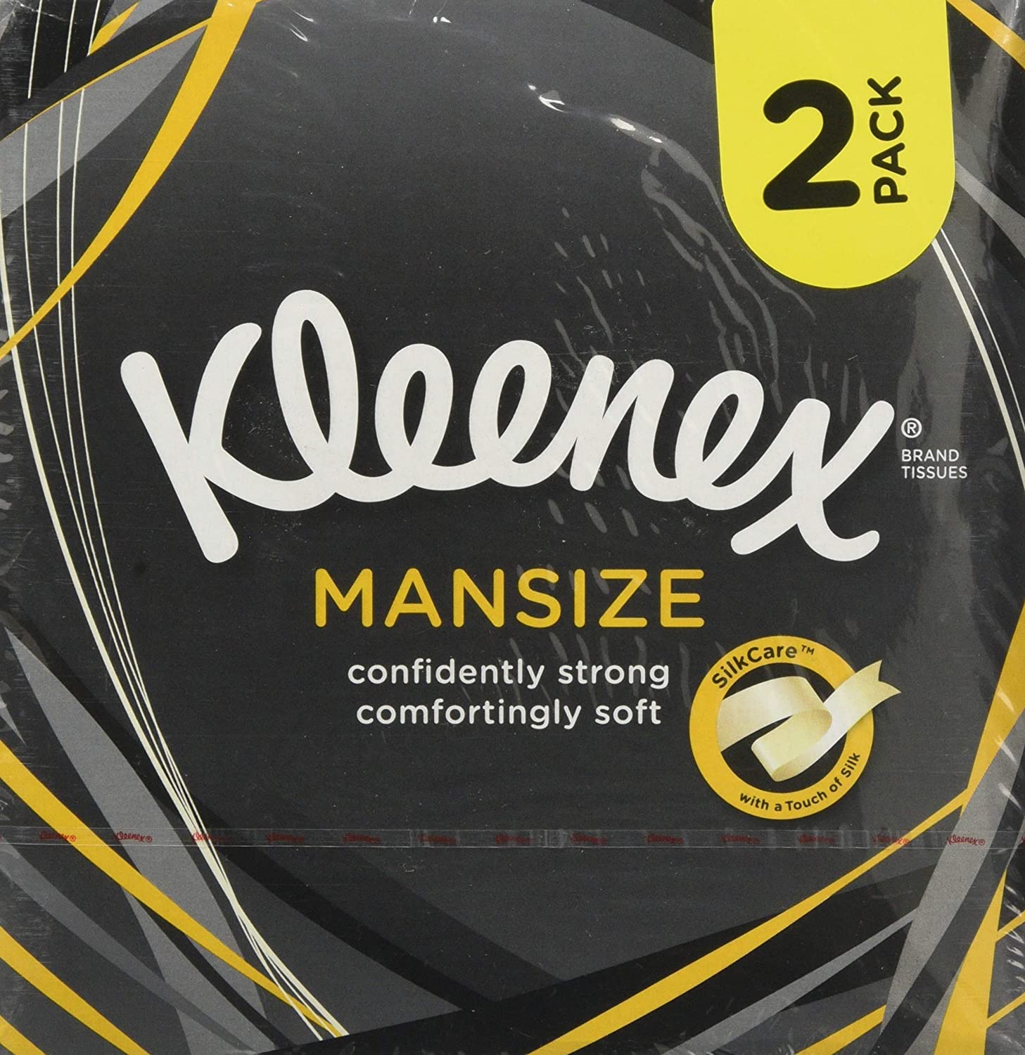 Kleenex Extra Large Facial Tissue in Compact Box - Pack of 2-100% Recyclable Packaging (88 Tissues Total)
