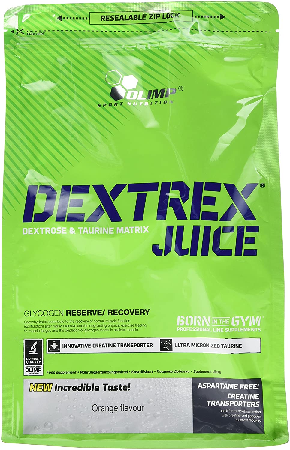 OLIMP SPORT NUTRITION Olimp Labs Dextrex Juice Powder, Orange Flavour, 1 kg, White, 1 kg (Pack of 1)