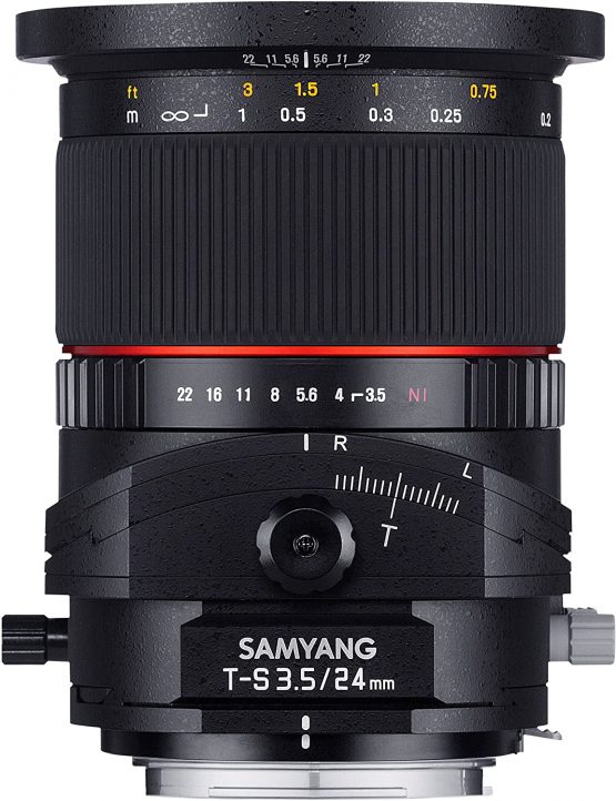 Samyang 24 mm F3.5 Tilt Shift Lens for Pentax,black