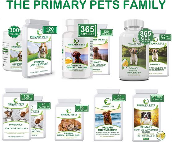 Primary Pets Premium Pet Supplies . Organic Turmeric for Dogs. 120 x 600mg Capsules. Curcumin Antioxidant Hip and Joint Aid Supplement with Active Piperine 12000mg - Image 3