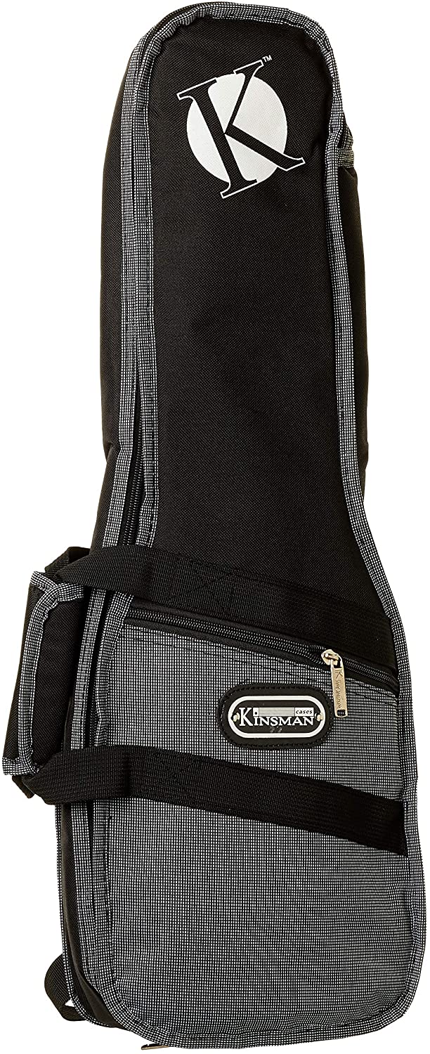 Kinsman KDU12 Deluxe Concert Ukulele Bag, Black