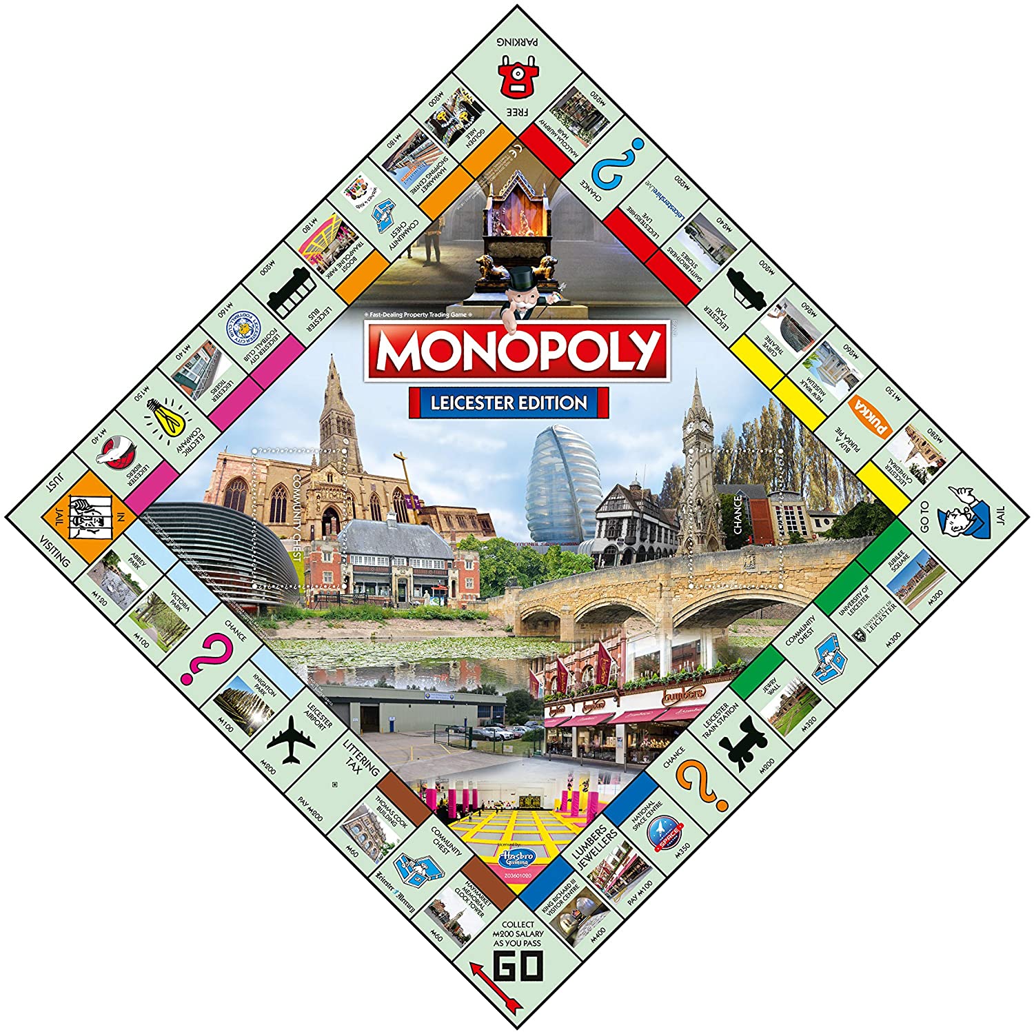Winning Moves Leicester Monopoly Board Game, Advance to Victoria Park - Image 3