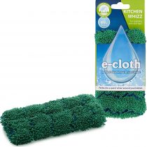 E-Cloth Kitchen Whizz, Non-scratch Kitchen Scrub Sponge, 300 Wash Guarantee, Green, 1 Pack