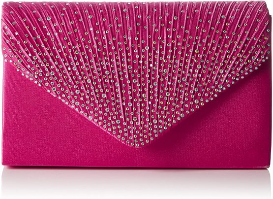 SWANKYSWANS Womens Abby Diamante Envelope Style Bag Clutch