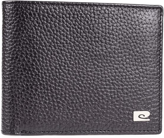 Mens Genuine Black Leather Hip Wallet - Wallets by Pierre Cardin | RFID Blocking | Soft, Smooth, Durable & Crease Proof Bi-Fold Gents Card Holders Pebble Grain (Black) - Image 2
