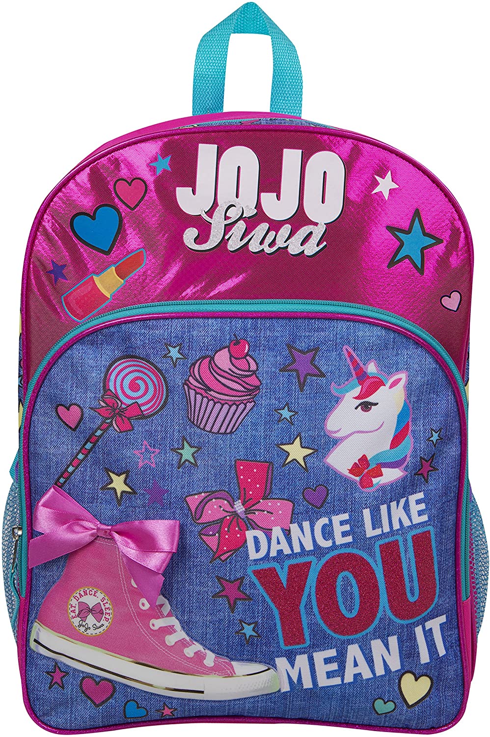 JoJo Siwa Bow Backpack Ruck Sack Sholder Bag Denim Large Poket Print ...