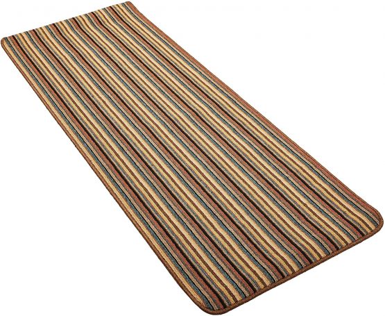 Dandy by William Armes, Ios Stripe Indoor Washable Runner, Brown, 180 x 67 - Image 2