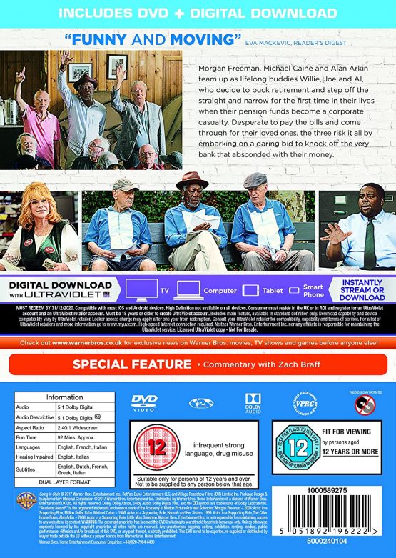 Going In Style [DVD] [2017] - Image 2