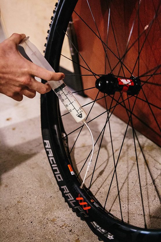 KOM Cycling Tubeless Sealant Injector Syringe and Presta Valve Core Removal Tool by Designed for Stans No Tubes sealant and Other sealants … - Image 2