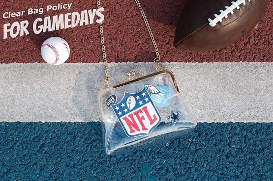 Hoxis Clear Transparent PVC Kiss Lock Chain Cross Body Bag Womens Clutch - Image 3