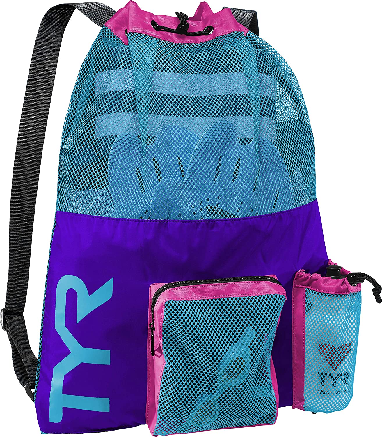 TYR Big Mesh Mummy Backpack - Purple/Blue, Medium