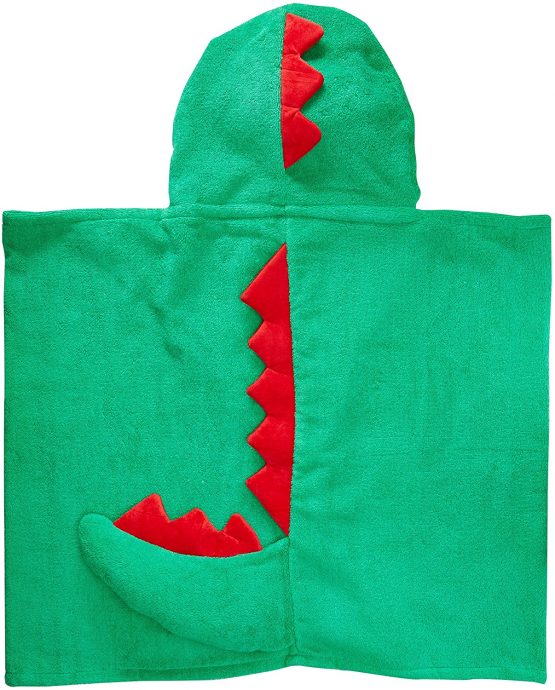 Zoocchini 100% Cotton Kids Hooded Towel - Devin The Dinosaur - Image 2