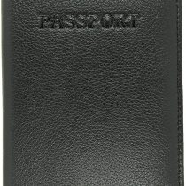 Soft Leather Passport Holder Case Wallet with RFID Protection in 5 Colours (Black)