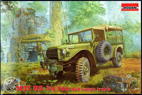 Roden 806 – Model Kit Dodge M 37 3/4 Ton 4x4 Cargo Truck