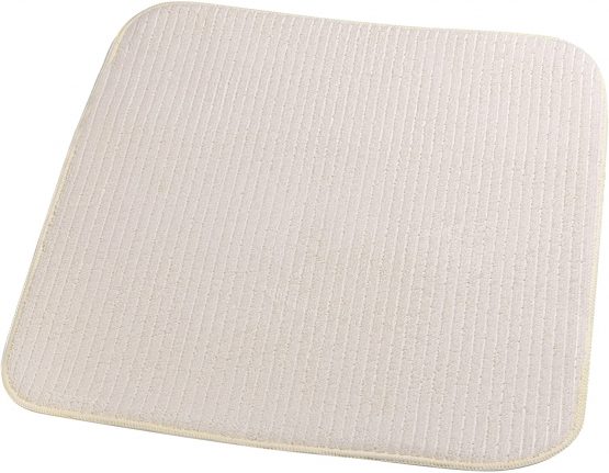 Addis 515058 Microfibre Drying Mat-Cream, Fabric, W:40 x D:45