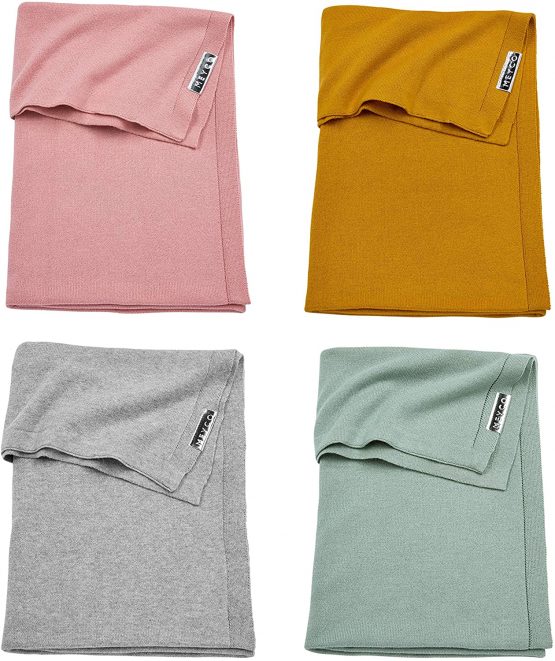 Meyco 2763004 2-Wedge Changing Mat Cover Knitted Knit Grey Melange 45 x 70 cm - Image 4