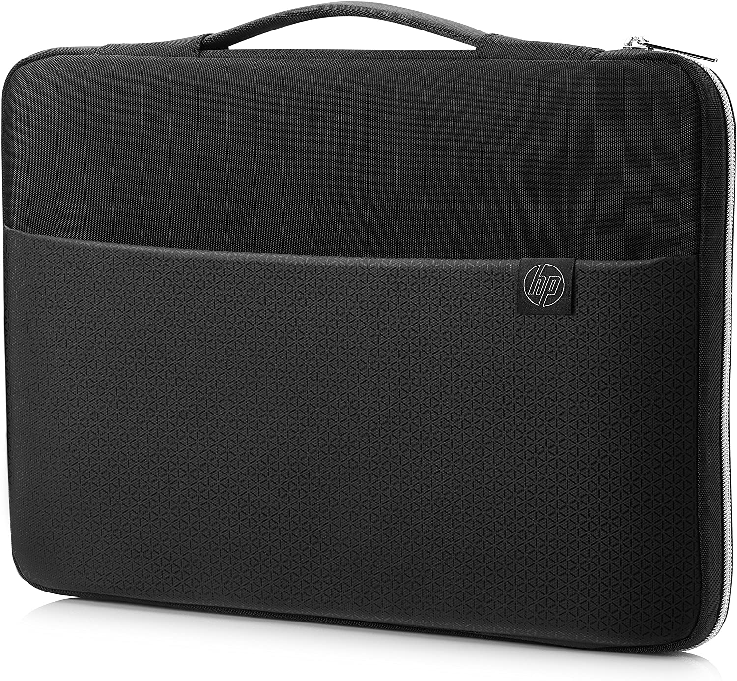 HP Duotone 15.6 Inch (39.6 cm) Black & Silver Carry Sleeve for Laptop/Chromebook/Mac, Black/Silver - Image 2