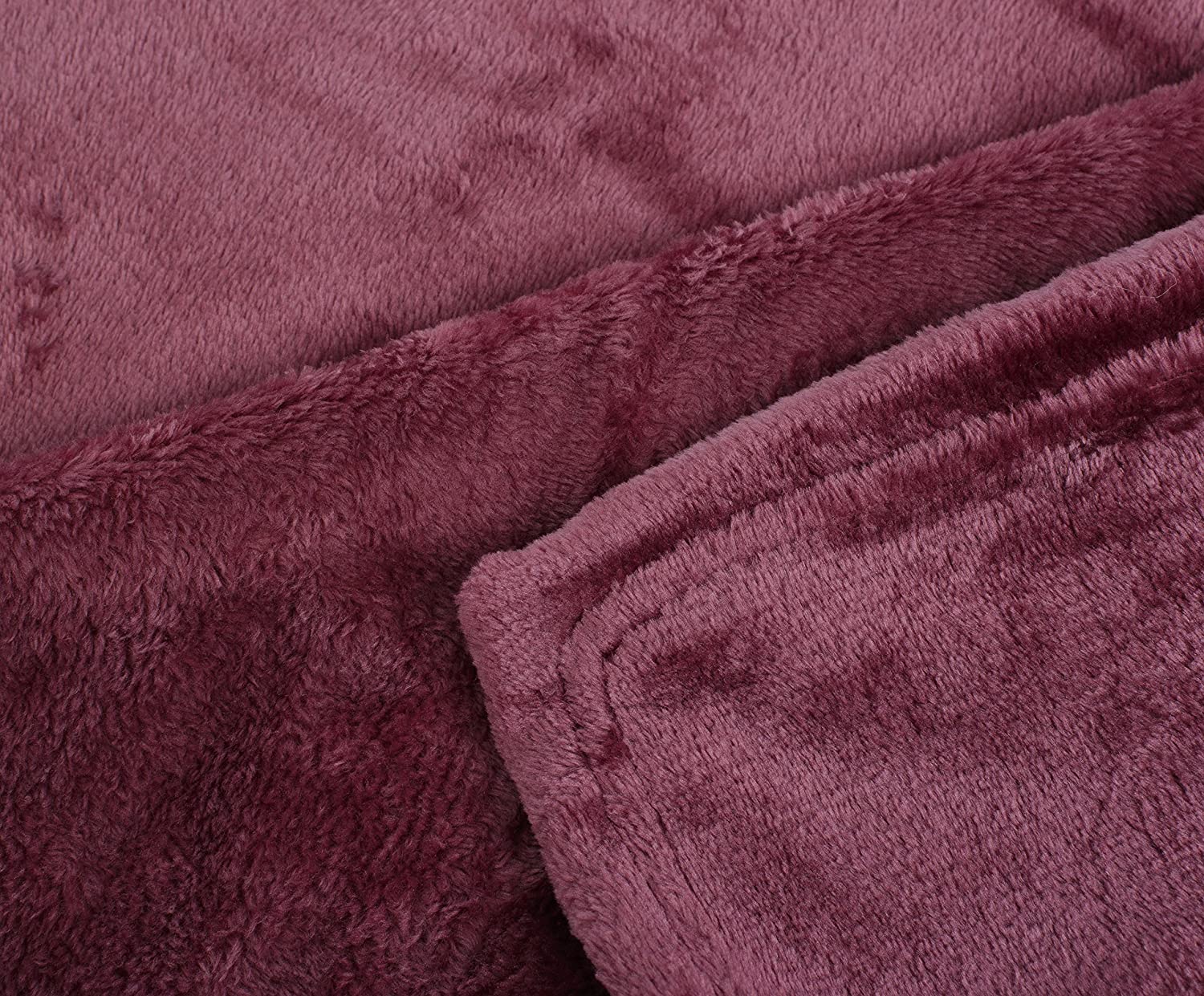 Gözze - Cosy Living Room Blanket/Throw, Memphis, Heavy Fabric Weight 300 g/m², 180 x 220 cm - Berry - Image 2