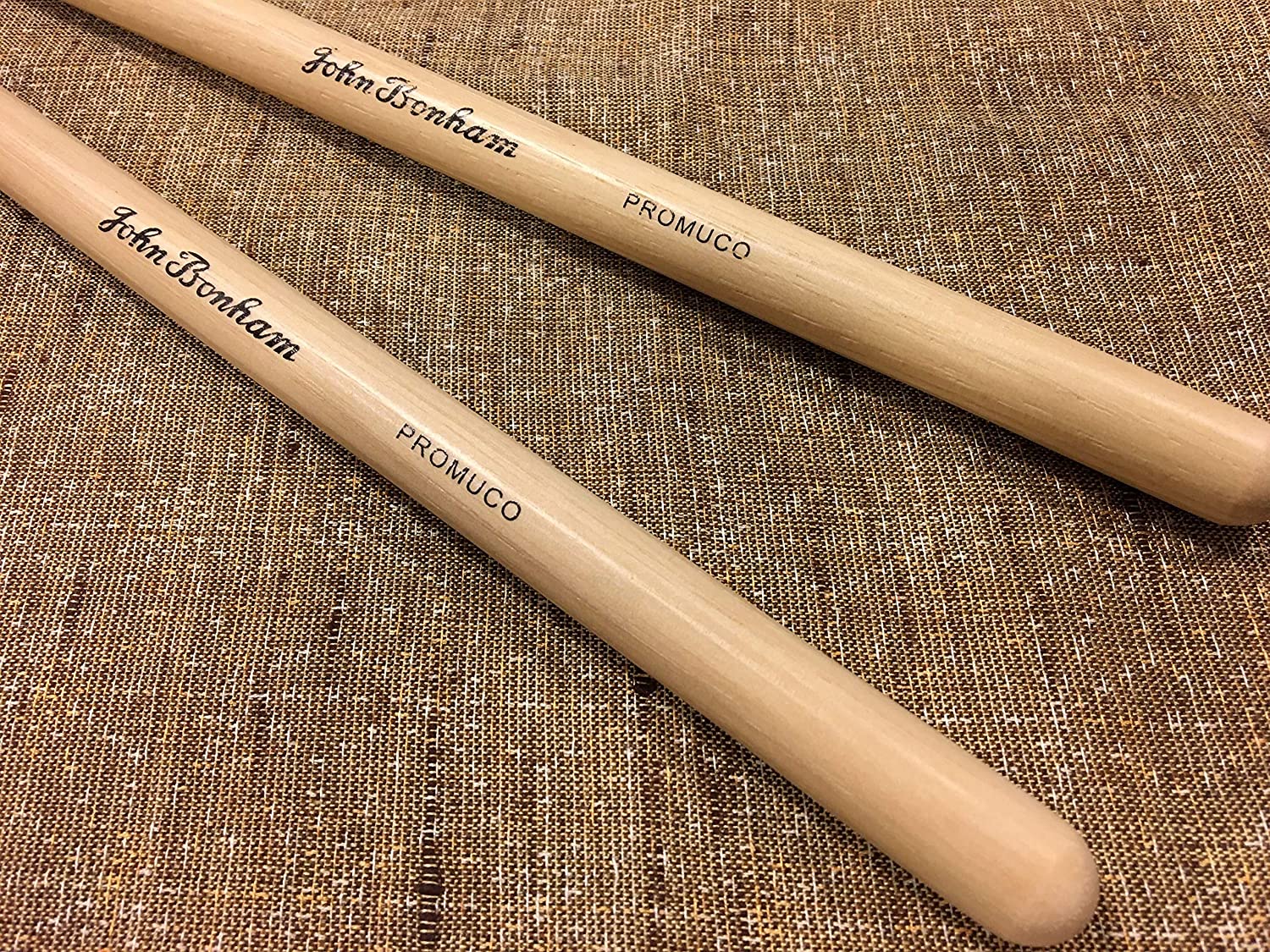 Promuco John Bonham Signature Drumsticks Premium Hickory 41cm Rock Sticks Wood Tip British Drum Brand Since 1964 - Image 2