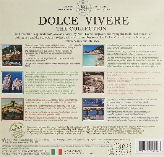 NESTI DANTE Dolce Vivere Collection, Soap 6 x 150 g - Image 2