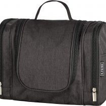 BE Classic Toiletry Bag (Black). Large Capacity, Water-Resistant, Hanging wash Bag. Dimensions 28 x 13 x 22cm. Available in six Colours.