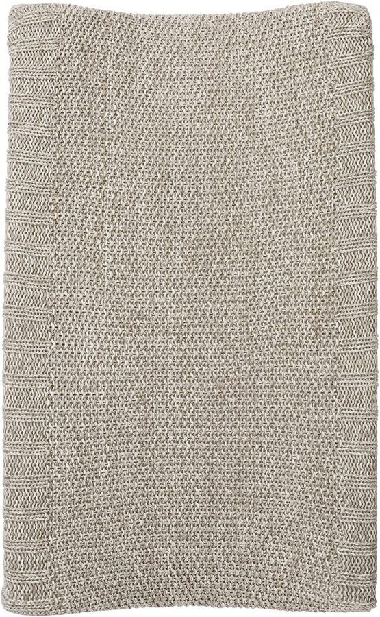Meyco 2763081 2-Wedge Changing Mat Cover Knitted 100% Cotton 45 x 70 cm Relief Mixed Sand - Image 2
