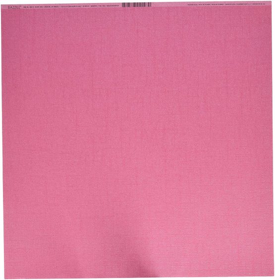 Bazzill Basics Paper 25 Scrapbooking Sheets Bling Feather Boa, Pink